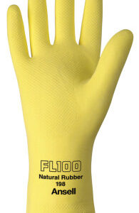 Ansell Yellow Rubber Gloves