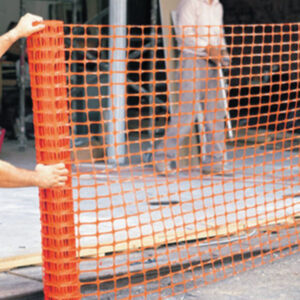 rolled orange net fencing