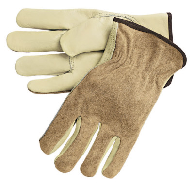 MCR Safety Premium-Grade Leather Driving Gloves