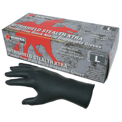 MCR Safety NitriShield Stealth Extra Gloves