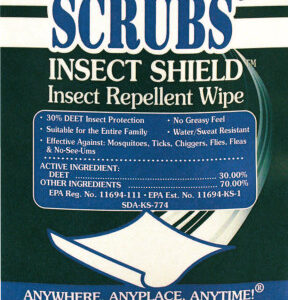 SCRUBS® Insect Shield Insect Repellent Wipes