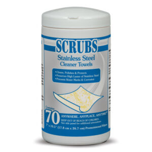 SCRUBS Stainless Steel Cleaner Towels
