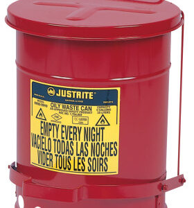 Justrite Red Oily Waste Cans