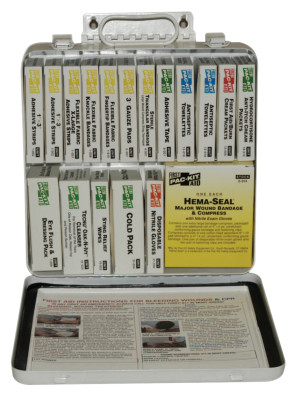 First Aid Only® 24 Unit Steel First Aid Kits