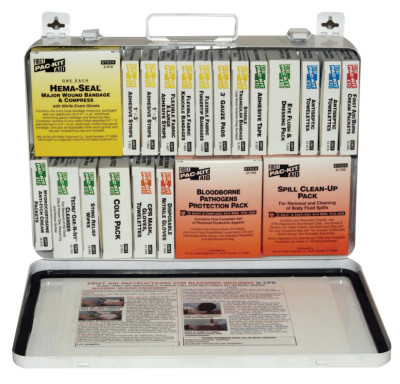 First Aid Only® 36 Unit Steel First Aid Kits