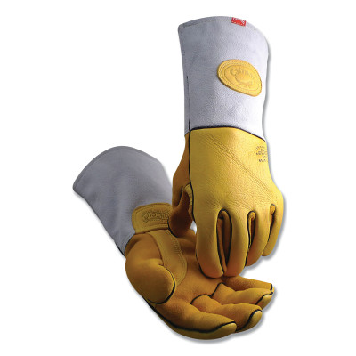Caiman® 1485 Series Gold Elk Grain Heavy-Duty Welding Gloves