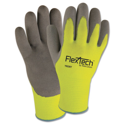 Wells Lamont FlexTech Hi-Visibility Knit Thermal Gloves with Latex Palm