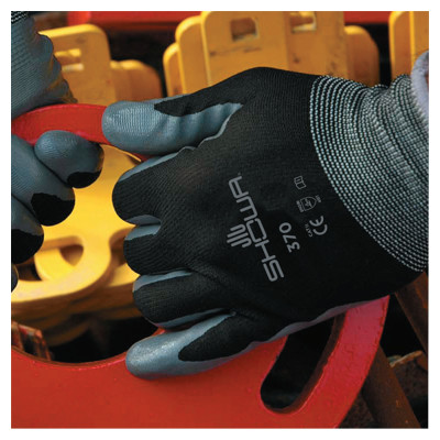SHOWA® Atlas® Assembly Grip 370B Nitrile-Coated Gloves